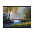 thumbnail image 1 of Designart Morning Sunlight and The Awakening Spring Forest FLOAT FRAME WALL ART, 1 of 4