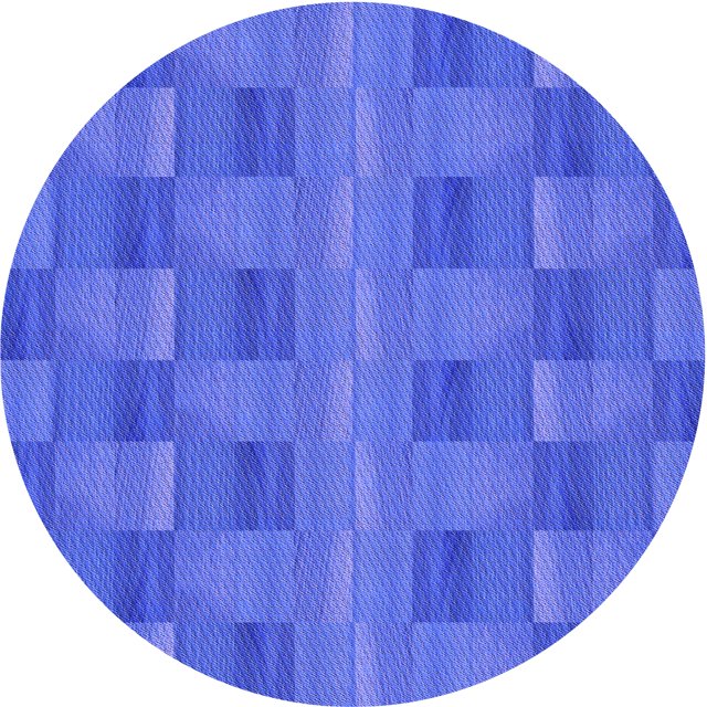 Ahgly Tapis d'Intérieur Lavable en Machine Carré Transitionnel Bleu Ciel, 3 Pieds Carré