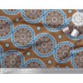 thumbnail image 1 of Soimoi Rayon Fabric Mandala Ethnic Printed Craft Fabric by the Yard 56 Inch Wide, 1 of 3