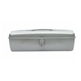 thumbnail image 1 of predolo Metal Toolbox Multi-Purpose Metal Tool Storage Heavy Duty Portable Tool Chest for DIY Enthusiasts, Mechanics, Car, Garage, Job Site, Silver Gray, 370, 1 of 9