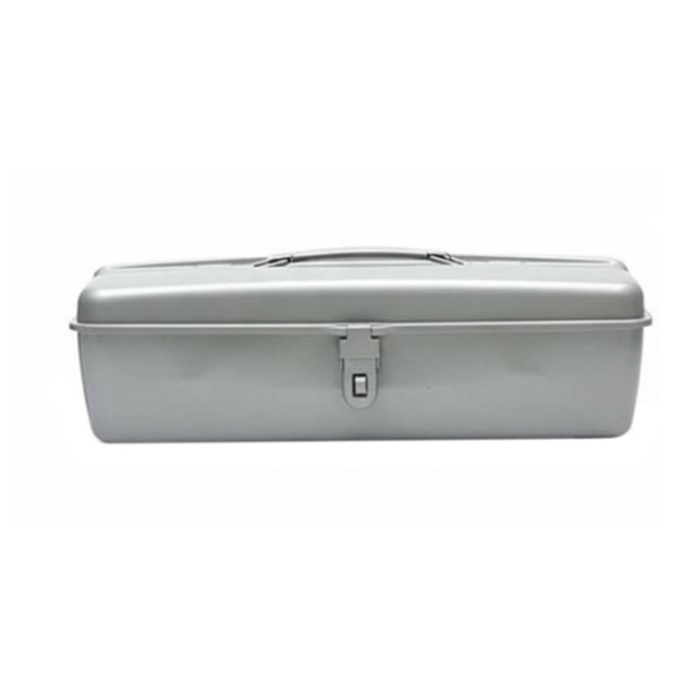 predolo Metal Toolbox Multi-Purpose Metal Tool Storage Heavy Duty Portable Tool Chest for DIY Enthusiasts, Mechanics, Car, Garage, Job Site, Silver Gray, 370