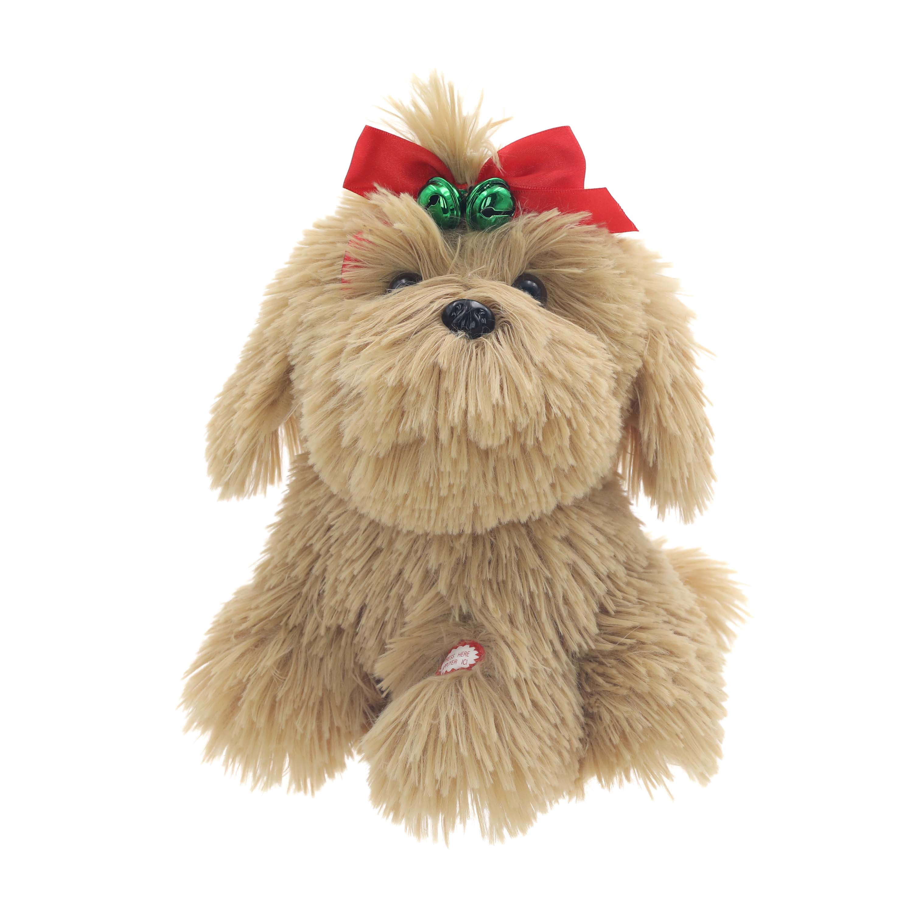 Chien marron animé Holiday Time