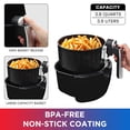 thumbnail image 4 of Total Chef Electric Air Fryer, 7 Cooking Presets, Digital Touch Controls, 4 of 10
