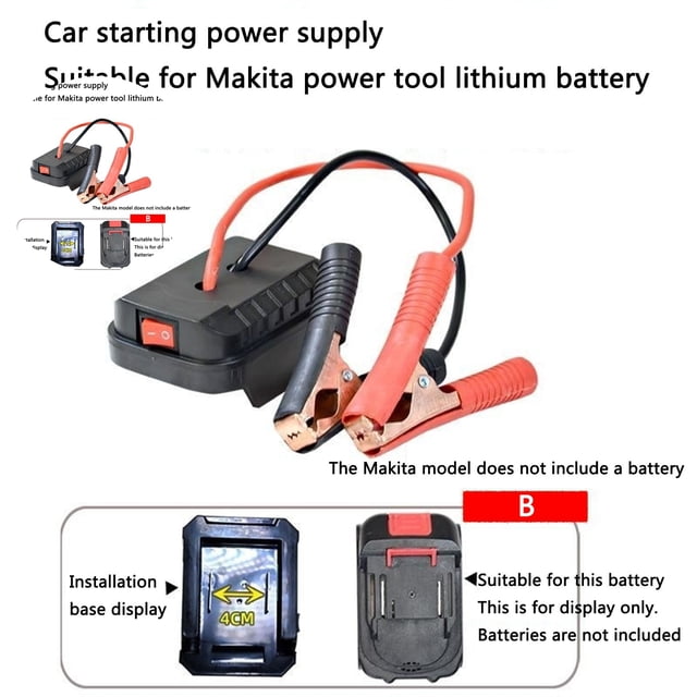 Dvruxg Car Battery Jump Starter - Portable Jump Starter | High-Power, Safe Converter Adapter | Auto, Automotive Battery Booster Inverter for Truck, Camping, Outdoor, Rv