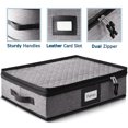 thumbnail image 3 of StorageBud China Platter Dinnerware Storage Container with Dividers, for Platter Sets, Padded Dinnerware Storage, Hard Shell & Stackable, Handles & Zippers for Transport, 3 of 7