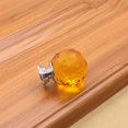 thumbnail image 1 of Poignée en Verre Cristal Sphérique Tiroir Poignée de Meuble Trou Unique - Jaune - 40mm, 1 of 8