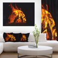 thumbnail image 3 of Design Art Wood Stove with Fire And Blaze Canvas Print, 3 of 3