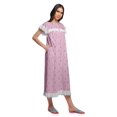 thumbnail image 3 of Moomaya Chemise de Nuit d'Allaitement à Col Rond Imprimée pour Femmes en Coton, 3 of 6