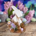 thumbnail image 2 of Binwennn Easter Bunny Decoration Wooden Table Centerpiece Rabbit Easter Tabletop Spring Decoration Farmhouse Easter Decorations For Home Kitchen Dining Room Dated Christmas Ornament Son Christmas, 2 of 8