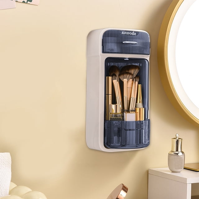 Wall-mounted Organizer Wall-mounted Rotating Organizer Four-compartment Drawer