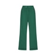 thumbnail image 4 of hotojiny Plus Size Spring Clothes for Women Lightweight Cotton Linen Capris Drawstring Elastic Waist Cropped Pants with Pockets, 4 of 5