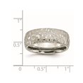 thumbnail image 2 of Mens 8mm Titanium Brushed and Polished Band Ring, 2 of 4