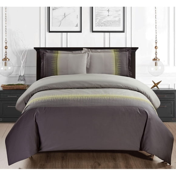 Maholi Embroidered Northern Lights Duvet Cover Set