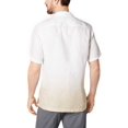 thumbnail image 2 of Tasso Elba Men’s Ombré Camp Collar Linen Shirts, White, Large, 2 of 2