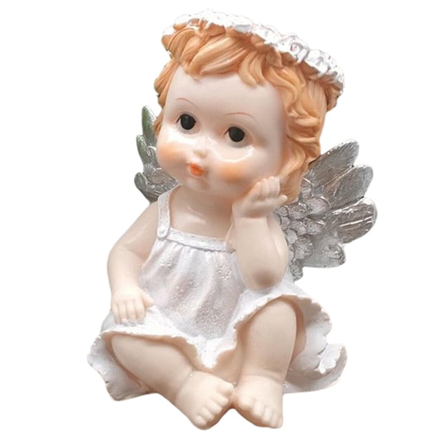 GROWTH TANK Adorable Fée Ange Figurine Statue Commémoratif Intérieur Extérieur Maison Jardin Mariage Mains Seules