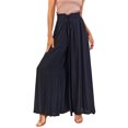 thumbnail image 4 of maskred Pantalon Fluide à Jambe pour Femmes - Ajout à Toute Garde-Robe Pantalon à Jambe Fluide Style Mince Noir,1 2TG, 4 of 6