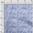 thumbnail image 2 of oneOone Velvet Medium Blue Fabric Abstract Floral Craft Projects Decor Fabric Printed By The Yard 58 Inch Wide-1ra, 2 of 5