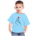 thumbnail image 4 of LSLJS T-Shirt à Manches Courtes à Col Rond pour Filles T-Shirts en Coton de Sport pour Enfants Mode Mignon T-Shirt Imprimé de la Saint-Valentin Haut à Manches Courtes Cadeaux pour Enfants, 4 of 4