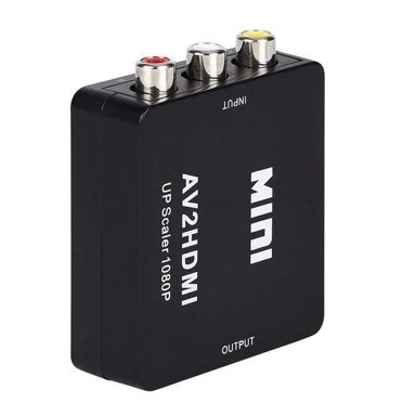 Convertisseur Mini AV vers HDMI 1080P pour TV/PC/PS3/STB/VCR/Caméra DVD