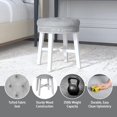 thumbnail image 2 of Hillsdale Tabouret de Coiffeuse Sophia, Lin Gris, 2 of 2