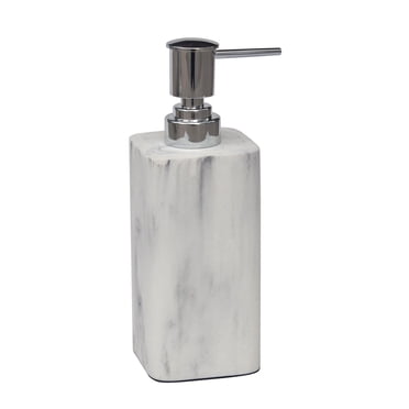 hometrends Faux Marble White Lotion Dispenser, Soap Dispenser, 1 sandstone lotion pump, soap pump for kitchen, bathroom or hotel