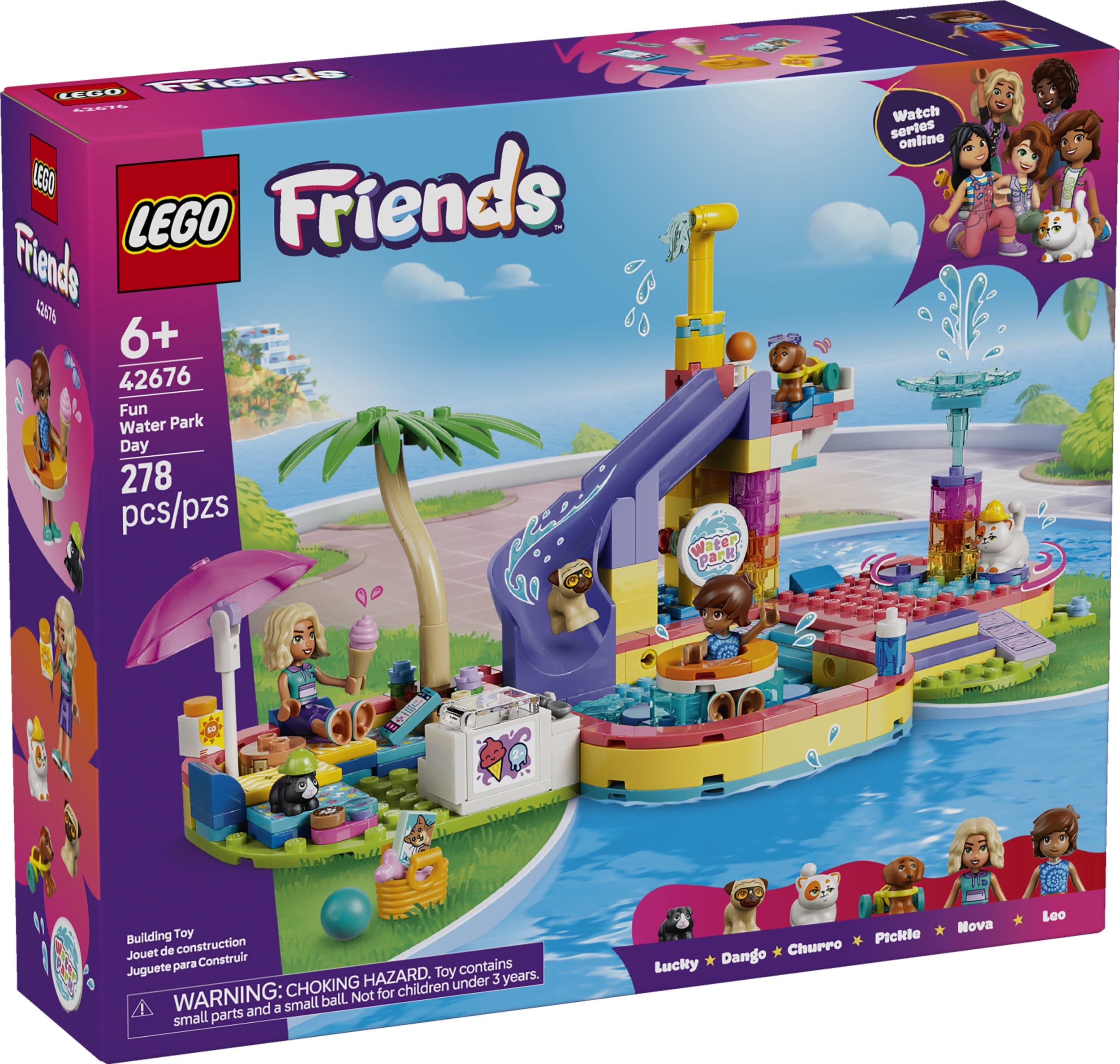 LEGO Friends La journée amusante au parc aquatique – Ensemble de jouet de construction – 42676