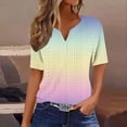 thumbnail image 2 of Birdeem Blouses for Women Womens V-Neck Solid Color T-Shirt Top, 2 of 12