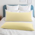 thumbnail image 2 of PiccoCasa 2Pcs Body Pillowcases Microfiber Pillow Covers, Standard Light Tan, 2 of 9
