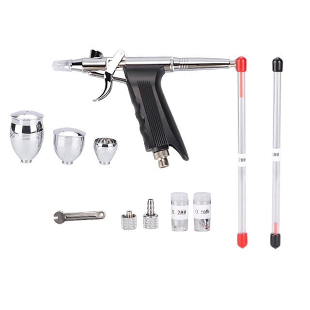 Boaby Airbrush Kit Dual Action Airbrush Compressor Kit Craft Cake Paint Art Sprayer Set Tools