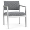 thumbnail image 1 of Lenox Steel Reception Waiting Oversize Guest Chair / Silver Steel / Gray, 1 of 5