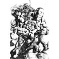 thumbnail image 1 of Marvel Sketch - Group Wall Poster, 14.725" x 22.375" Framed, 1 of 4