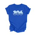 thumbnail image 1 of 306 Regina Saskatchewan Canada Code Régional Skyline de la Ville Cadeau - T-Shirt Unisexe - Inspired X, 1 of 1