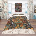 thumbnail image 2 of Designart Ensemble de Literie Bohème & Éclectique 'Paisley Floral Pattern' - Housse de Couette et Shams, 2 of 4