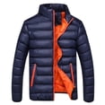 thumbnail image 1 of Pisexur Men's Puffer Jacket Packable Down Jacket Lightweight Puffer Jacket Hooded Winter Jacket, 1 of 9