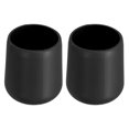 thumbnail image 1 of Unique Bargains 2 Pcs Silicone Fishing Rod Butt Cushion Protector Cap, Small, Black, 1 of 7