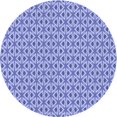 thumbnail image 1 of Ahgly Company Jeans Ronds Lavables en Machine Intérieur Transitionnel Tapis Bleu, 7 Pieds Rond, 1 of 7