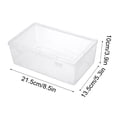 thumbnail image 1 of EGNMCR Closet Organizers and Storage, Storage Trunks & Bag Transparent Book Storage Box Sorting And Packaging Book Shelf Storage Box Desktop Children's Picture Book Storage Box a Pouch, 1 of 3