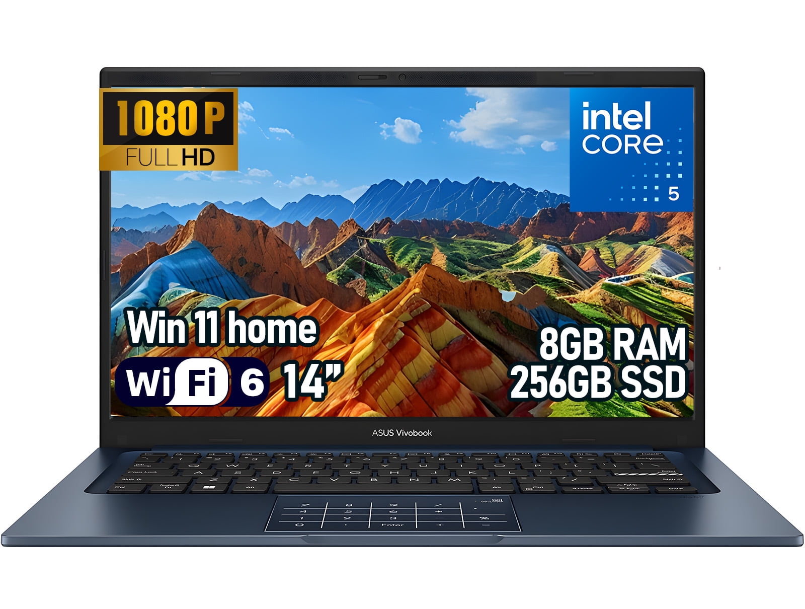 ASUS Vivobook 14 Laptop, Intel Core 5 120U, 14