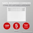 thumbnail image 3 of Stelpro SOR1002W High-End Convector, 1000W, 240 volts, SMART Built-In Thermostat- Works with Alexa- ORLEANS Series - Fast Temperature Rise, Stylish and Compact, White, 3 of 13