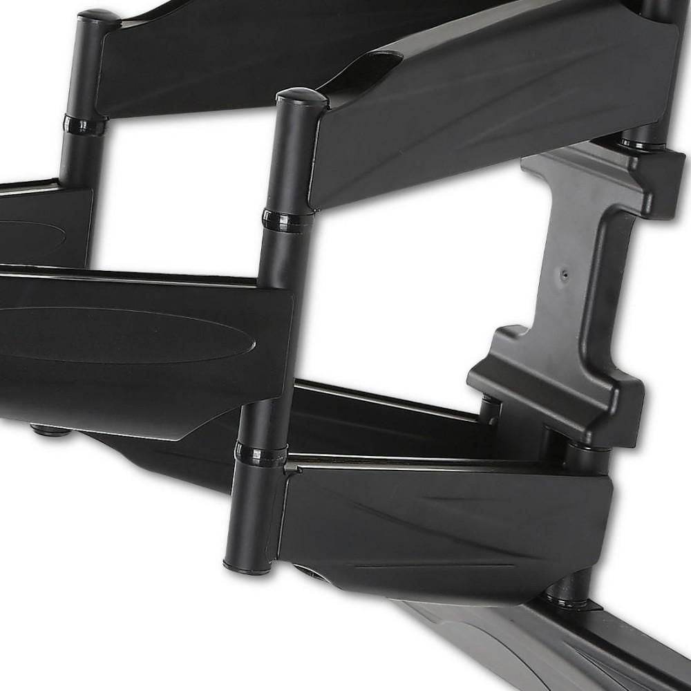 Techly Support mural orientable pour téléviseur LCD/LED de 40" à 80" - Inclinaison de +12°/-2° - VESA jusqu'à 600x400 mm - Capacité de charge jusqu'à 50 kg - Noir