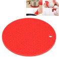 thumbnail image 3 of Peahefy Tapis en Silicone, Coussin Isolant, Tapis de Forme Ronde de Qualité Alimentaire, Napperon en Silicone Épaissi, Coussin Isolant, Tapis pour Four à Micro-Ondes, 3 of 8