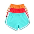 thumbnail image 1 of Timegard 3pc Womens Yoga Short Elastic Waisted Summer Athletic Running Active Sports Shorts Sweatshorts, 1 of 7