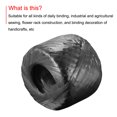 thumbnail image 4 of Uxcell Polyester Nylon Plastic Rope Twine Household Bundled for Daily Binding Packing 1148.2ft Length Black, 4 of 5