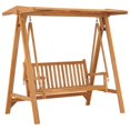 thumbnail image 1 of vidaXL Swing Bench 66.9" Solid Teak Wood, 1 of 6