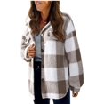 thumbnail image 3 of MASRIN Sweat-Shirts Graphiques pour Femmes Plus Size Tops pour Femmes Automne Occasionnels Sweat-Shirts à Col Rond à Manches Longues avec Poches de Couleur Unie Ample Blouse Chemises Femmes à Manches Longues Tops et Blou, 3 of 4