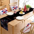 thumbnail image 4 of WHEANG Liquidation Innovation Fête de l'Indépendance Chemin de Table Décoratif Lin Tapis de Table Durable Bordure Exclusivement pour Nappe Solide, 4 of 4