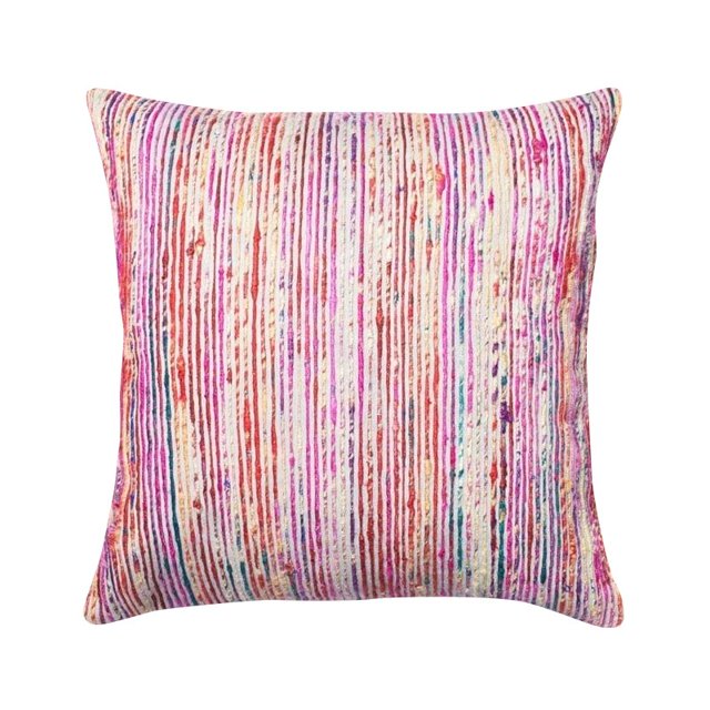 Loloi Coussin en Coton Poly 1 Pieds10 Pouces x 1 Pieds10 Pouces Rouge