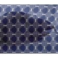 thumbnail image 4 of oneOone Viscose Chiffon Fabric Check Kasuri Decor Fabric Printed BTY 42 Inch Wide, 4 of 4