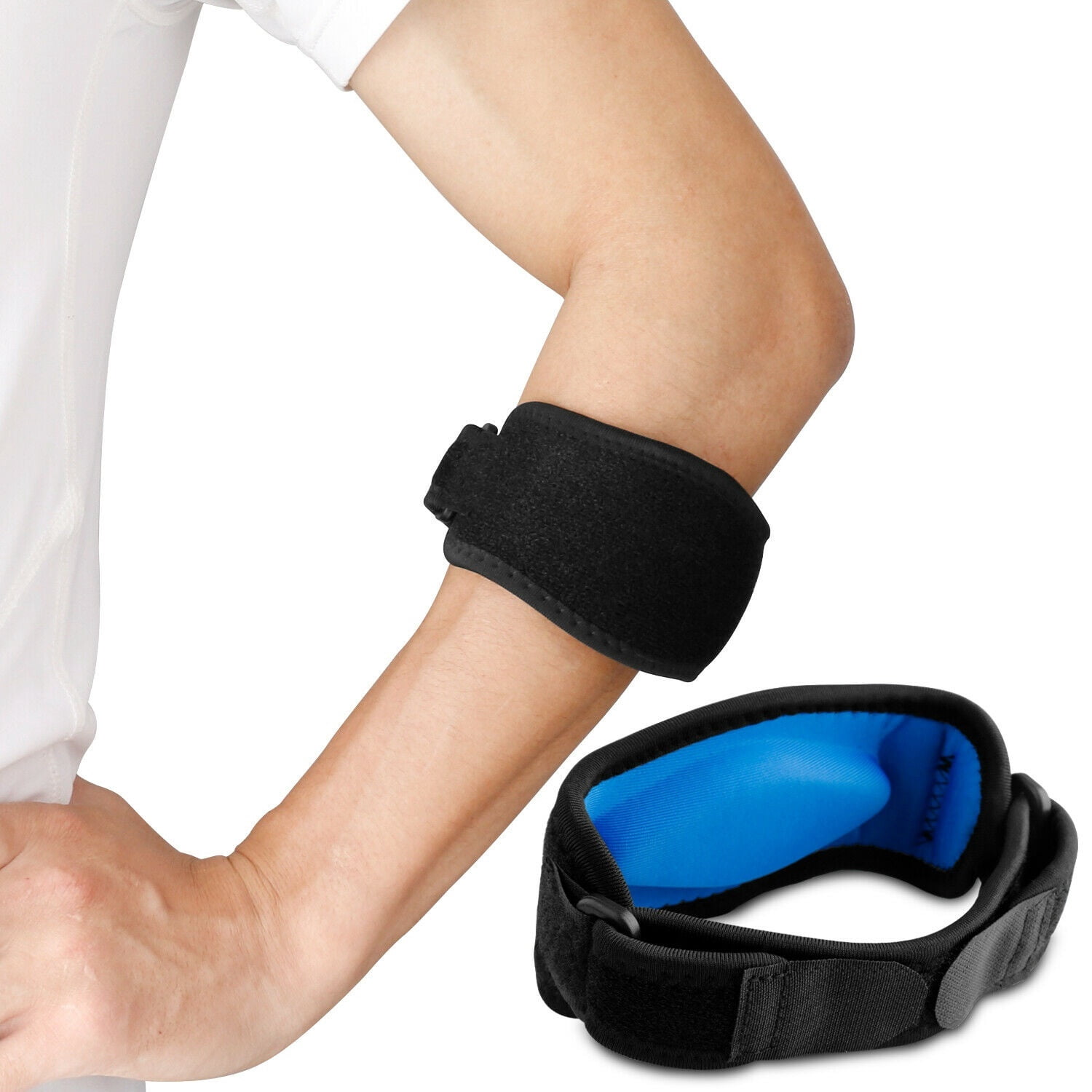 1pc Tennis Elbow Support Brace Golfers Strap Epicondylitis Band Clasp Protector Gym