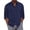 Navy, variant on Ketyyh-chn99 Plaid Shirt Men Fall Clothes Mens Fashion Casual Button Lapel Cotton Solid Color Pocket Long Sleeve Shirt Top Beige,3XL